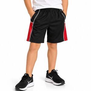 🔥 5 for $30 🔥 PUMA Boys’ Athletic Shorts in Black & Red | Size S